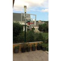 Antrenman Tipi Tek Direkli 10 mm Akrilik Cam Panyalı Basketbol Potası